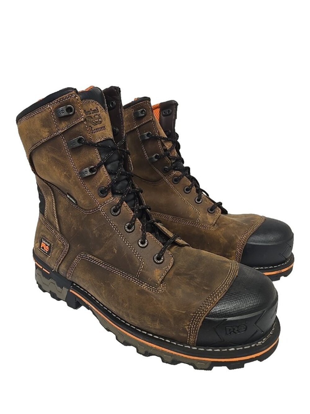 Timberland Men's 92671 8” Boondock Composite Toe Waterproof Work Boot Brown 14M